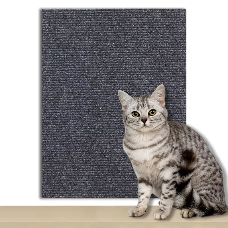 4 Sizes Self-Adhesive Cat Scratcher Sofa Protector Cats Scratcher Pad Board Protection Trimmable Carpet DIY Cat Scratch Mat