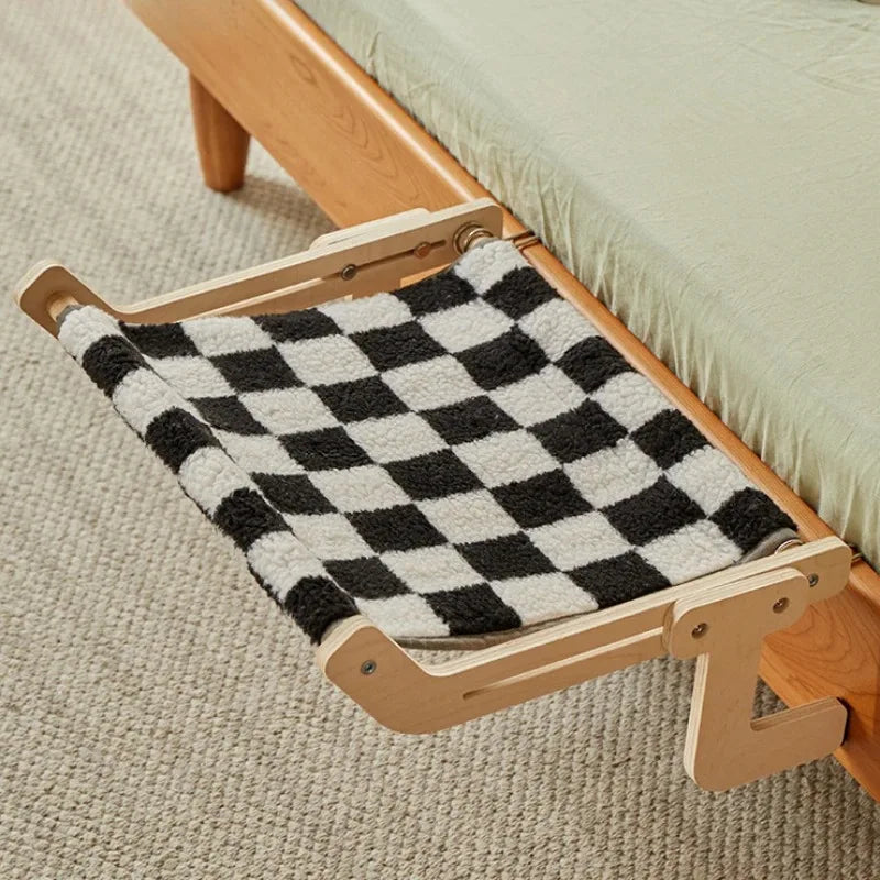 Hamac De Fenêtre En Bois Pour Chat – Perchoir Suspendu