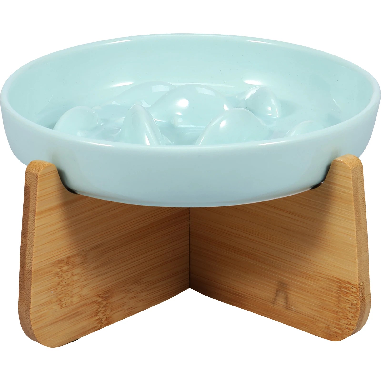Gamelle Surélevée En Céramique Pour Chat – Support Bois, Anti-Vomissement