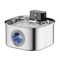 Fontaine À Eau Inox 3.2L Pour Chat - Sans Fil, Silencieuse, Capteur De Mouvement