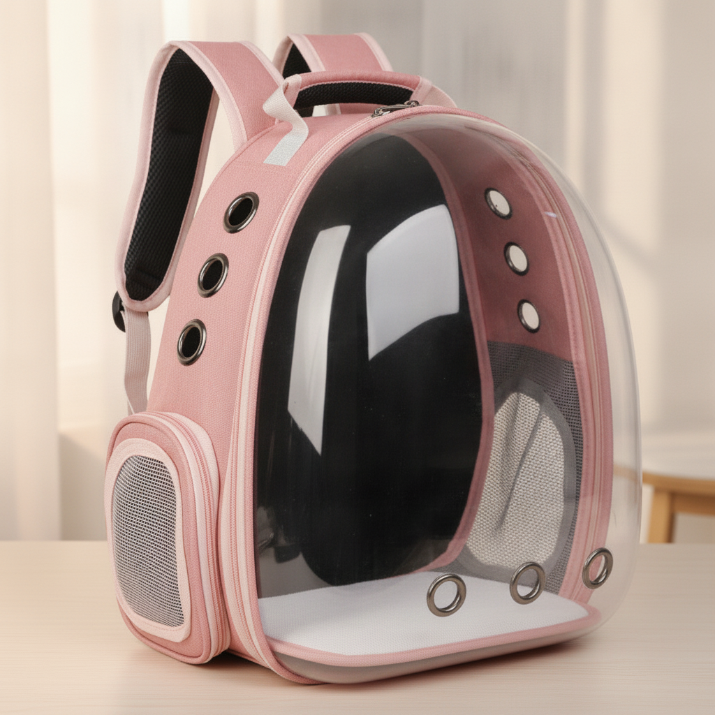 Sac de transport bulle Félia rose